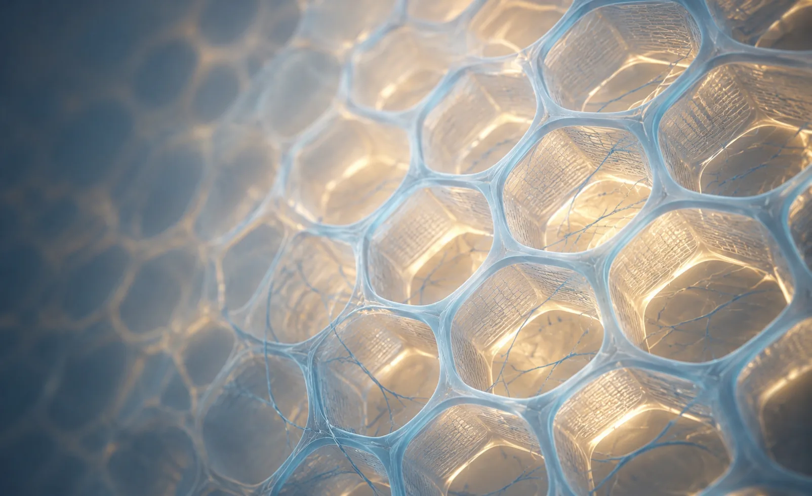 Open extracellular-matrix scaffold